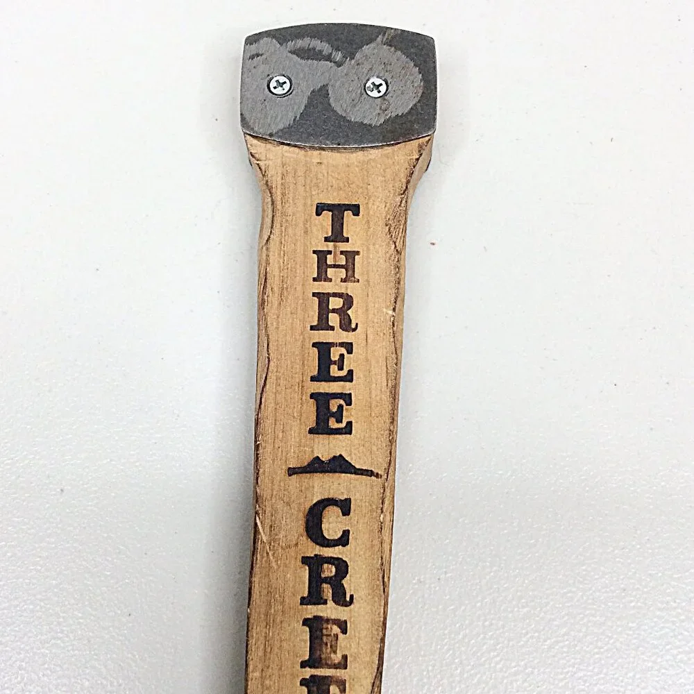 Three Creeks Brewing‎ Beer Tap Handle Wood Sisters Oregon 11